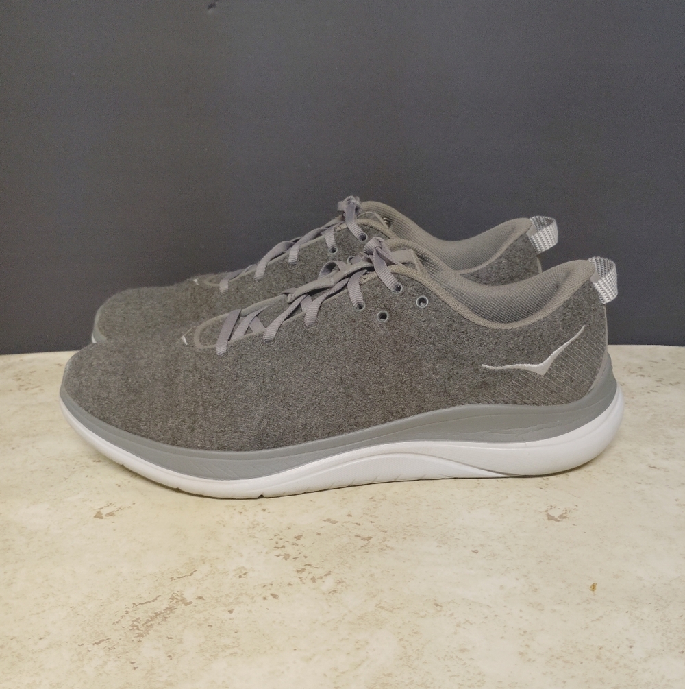 Hoka Running Gray Athletic Running Walking Casual Shoes